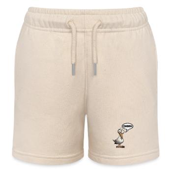 Seagull Seagulls No Buck Lust Saying oh - Kids Organic Sweat Shorts by Stanley/Stella - soft Ecru - Front