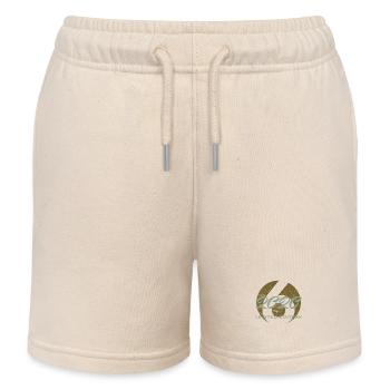 6th Birthday 2020 Boys and Girls Gift - Kids Organic Sweat Shorts by Stanley/Stella - soft Ecru - Front