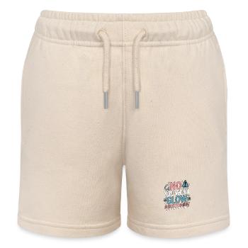 MRI Tech No You Won't Glow Radiographer Rad Tech - Kids Organic Sweat Shorts by Stanley/Stella - soft Ecru - Front