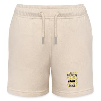 Wenn Dir Das Leben Eine Zitrone Gibt Mach Limonade - Kinder Organic Joggingshorts Mini Bolter von Stanley/Stella - Natur - Vorne