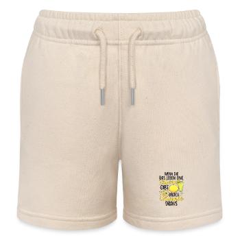 Wenn Dir Das Leben Eine Zitrone Gibt Mach Limonade - Kinder Organic Joggingshorts Mini Bolter von Stanley/Stella - Natur - Vorne