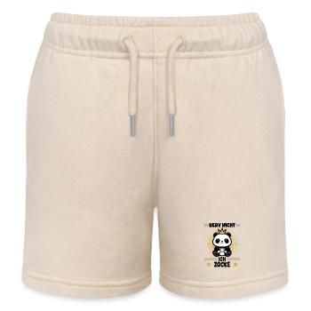 Ne t’énerve pas ! Je joue - Short de jogging enfant bio Stanley/Stella - écru doux - Devant
