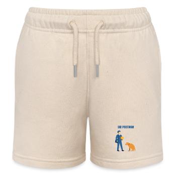 Sir Postman contre Chien : Héros de livraison supérieur - Short de jogging enfant bio Stanley/Stella - écru doux - Devant