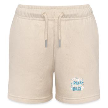 Des pilules pour payer les factures - Short de jogging enfant bio Stanley/Stella - écru doux - Devant