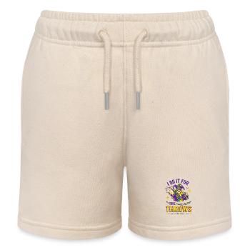 Perles Bouffons du Mardi Gras - Short de jogging enfant bio Stanley/Stella - écru doux - Devant