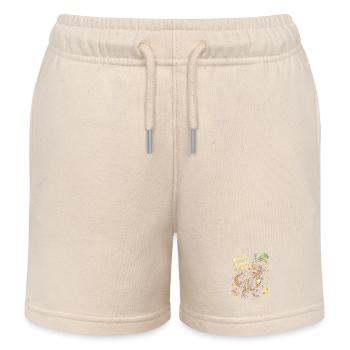 Mardi Gras Dino Maskenkult - Kinder Organic Joggingshorts Mini Bolter von Stanley/Stella - Natur - Vorne