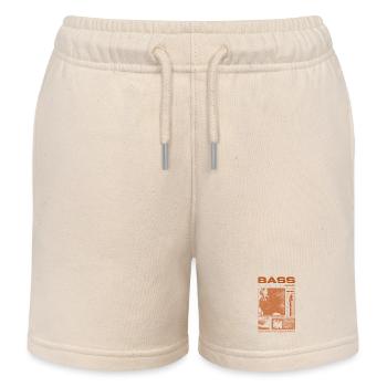 Bassgitarrenliebhaber Bassist Streetwear - Kinder Organic Joggingshorts Mini Bolter von Stanley/Stella - Natur - Vorne