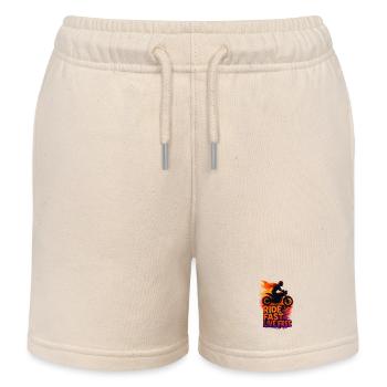 Ride Fast Live Free - Short de jogging enfant bio Stanley/Stella - écru doux - Devant
