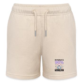 My Playlist Is 90 Percent Korean - Kinder Organic Joggingshorts Mini Bolter von Stanley/Stella - Natur - Vorne