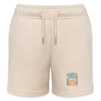 Pediatric Nurse Expert In Giggles And Healthcare - Kids Organic Sweat Shorts by Stanley/Stella - soft Ecru - Front