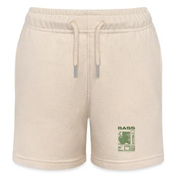 Bassgitarrenliebhaber Bassist Streetwear - Kinder Organic Joggingshorts Mini Bolter von Stanley/Stella - Natur - Vorne