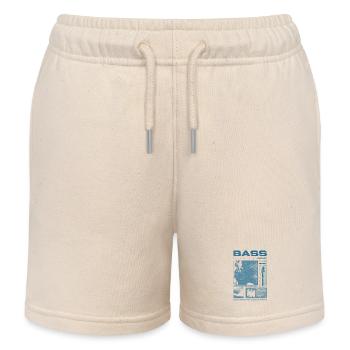 Bassgitarrenliebhaber Bassist Streetwear - Kinder Organic Joggingshorts Mini Bolter von Stanley/Stella - Natur - Vorne