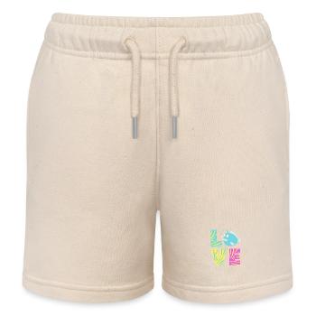 Anglerfisch - Kinder Organic Joggingshorts Mini Bolter von Stanley/Stella - Natur - Vorne