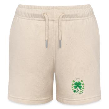 Kleeblatt-Stethoskop Design - Kinder Organic Joggingshorts Mini Bolter von Stanley/Stella - Natur - Vorne
