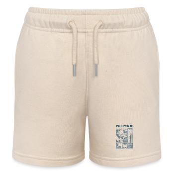 Gitarrist, Rockgitarrist, Streetwear-Musiker - Kinder Organic Joggingshorts Mini Bolter von Stanley/Stella - Natur - Vorne