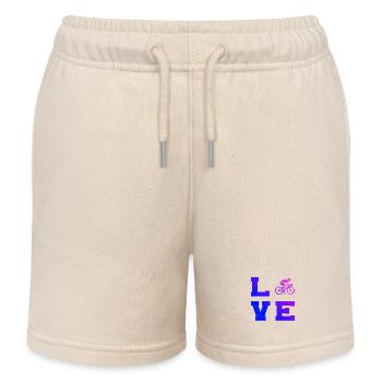 Road Bike Vibes for Road Bike - Kids Organic Sweat Shorts by Stanley/Stella - soft Ecru - Front