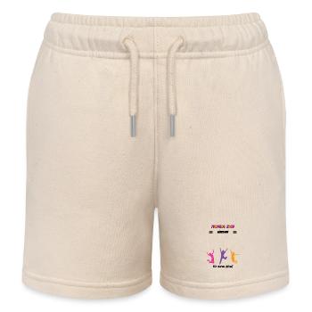 Confirmation 2026 Tenue de livre d’or Sacrement Foi - Short de jogging enfant bio Stanley/Stella - écru doux - Devant