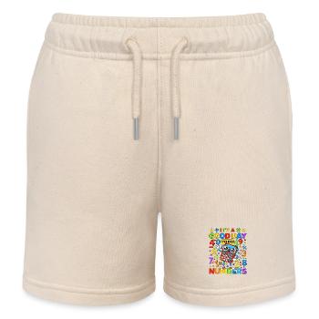 Calculateur de nombres vibrants - Short de jogging enfant bio Stanley/Stella - écru doux - Devant
