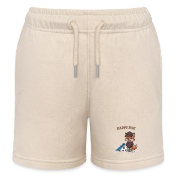 Happy Fox - Kinder Organic Joggingshorts Mini Bolter von Stanley/Stella - Natur - Vorne