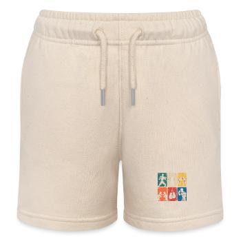 Boxen Mosaik Kraft - Kinder Organic Joggingshorts Mini Bolter von Stanley/Stella - Natur - Vorne