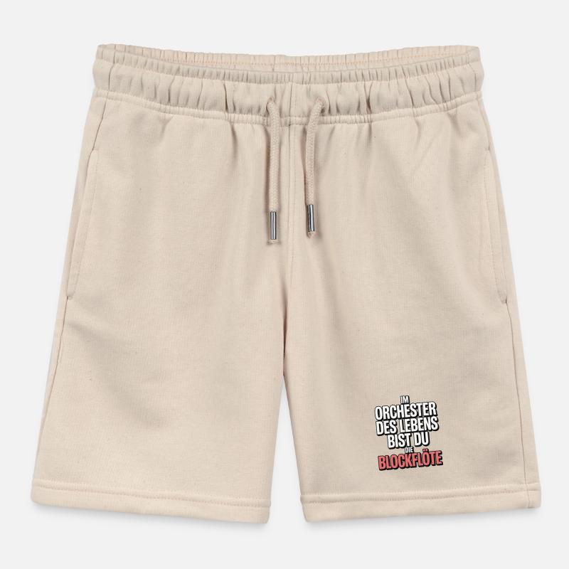 Conception de flûtes à bec de l’Orchestre de la Vie Short de jogging enfant bio Stanley/Stella