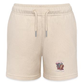 Pirate Captain Faultier – Schläfriger Schatz - Kinder Organic Joggingshorts Mini Bolter von Stanley/Stella - Natur - Vorne
