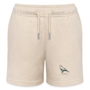 Türkentaube Silhouette | Ornithologie | Zeichnung - Kinder Organic Joggingshorts Mini Bolter von Stanley/Stella - Natur - Vorne