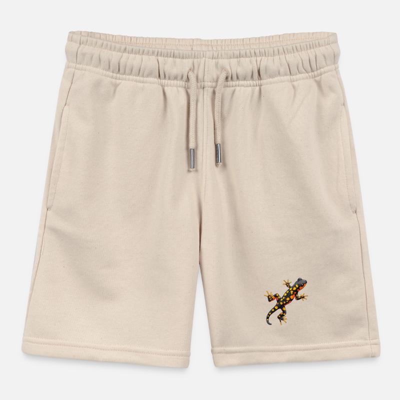 Fire Salamander Salamander Kids Organic Sweat Shorts by Stanley/Stella