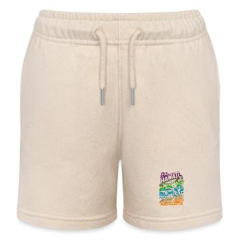 Hawaii Traumreise 50er Jahre Poster - Kinder Organic Joggingshorts Mini Bolter von Stanley/Stella - Natur - Vorne