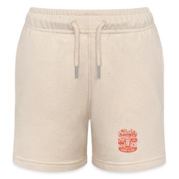 Strawberry Milkshake 50s Retro Design - Kids Organic Sweat Shorts by Stanley/Stella - soft Ecru - Front