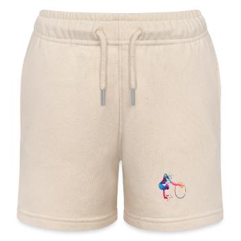 Gymnastics Hoops Rhythmic Gymnastics - Kids Organic Sweat Shorts by Stanley/Stella - soft Ecru - Front