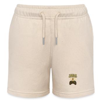 Chemise débloquée niveau 10 Chemise d’anniversaire - Short de jogging enfant bio Stanley/Stella - écru doux - Devant