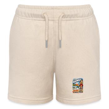 Hawaii Traumreise 50er Jahre Poster - Kinder Organic Joggingshorts Mini Bolter von Stanley/Stella - Natur - Vorne