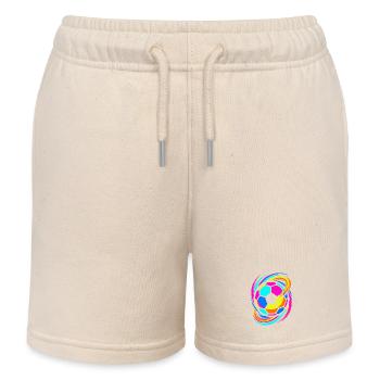 Soccer - Kids Organic Sweat Shorts by Stanley/Stella - soft Ecru - Front