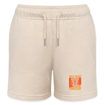 Safari Afrika serengeti wildlife savanne löwe - Kinder Organic Joggingshorts Mini Bolter von Stanley/Stella - Natur - Vorne