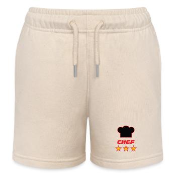 Koch – Küche – Koch - Kinder Organic Joggingshorts Mini Bolter von Stanley/Stella - Natur - Vorne