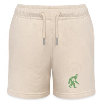 Sasquatch mit Kleeblatt - Kinder Organic Joggingshorts Mini Bolter von Stanley/Stella - Natur - Vorne