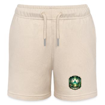 Enchanted path to the castle - Kids Organic Sweat Shorts by Stanley/Stella - soft Ecru - Front