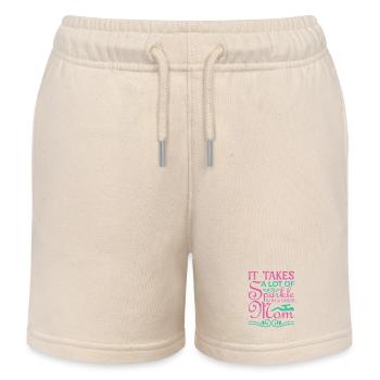 Es braucht Funkel, um ein Cheer Mom-Shirt zu sein - Kinder Organic Joggingshorts Mini Bolter von Stanley/Stella - Natur - Vorne