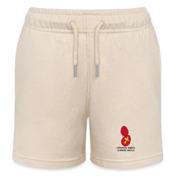 Christos Anesti Alithos Anesti Orthodoxes Ostern - Kinder Organic Joggingshorts Mini Bolter von Stanley/Stella - Natur - Vorne