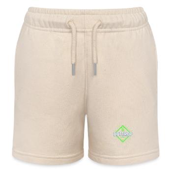 Bottrop Stadt Deutschland Retro Zeche Design - Kinder Organic Joggingshorts Mini Bolter von Stanley/Stella - Natur - Vorne