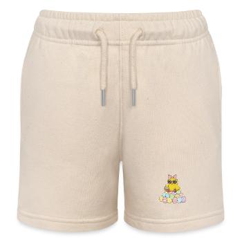 Pastellküken Osterei Parade - Kinder Organic Joggingshorts Mini Bolter von Stanley/Stella - Natur - Vorne
