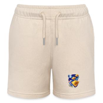 Weltraum Ravioli - Kinder Organic Joggingshorts Mini Bolter von Stanley/Stella - Natur - Vorne
