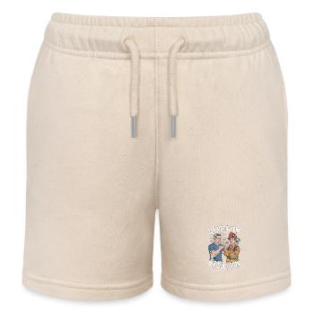 Lieutenant des pompiers Mon problème Mon pictogramme Maman Papa - Short de jogging enfant bio Stanley/Stella - écru doux - Devant