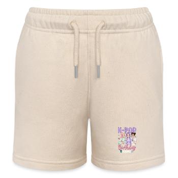 K Pop Birthday Squad - Kinder Organic Joggingshorts Mini Bolter von Stanley/Stella - Natur - Vorne