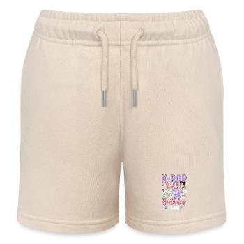 K Pop Birthday Team - Kinder Organic Joggingshorts Mini Bolter von Stanley/Stella - Natur - Vorne