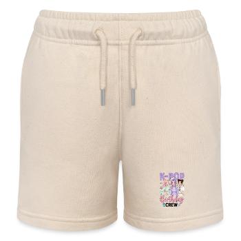 K Pop Birthday Party Squad - Kinder Organic Joggingshorts Mini Bolter von Stanley/Stella - Natur - Vorne
