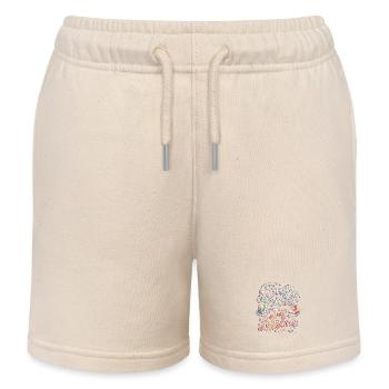 Elementary Teacher Tiny Voices Big Teaching Career - Kids Organic Sweat Shorts by Stanley/Stella - soft Ecru - Front