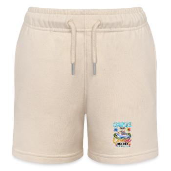 Les couples qui naviguent ensemble restent ensemble - Short de jogging enfant bio Stanley/Stella - écru doux - Devant