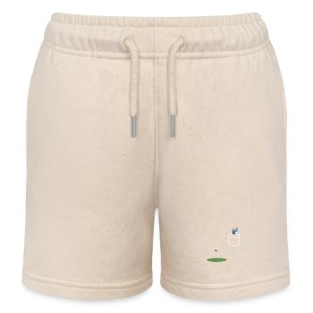 Golfeur dans la poche - Short de jogging enfant bio Stanley/Stella - écru doux - Devant